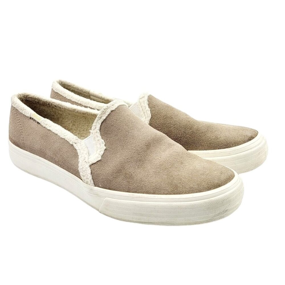Keds Suede Sneaker with Sherpa Edges - Size‎ 7